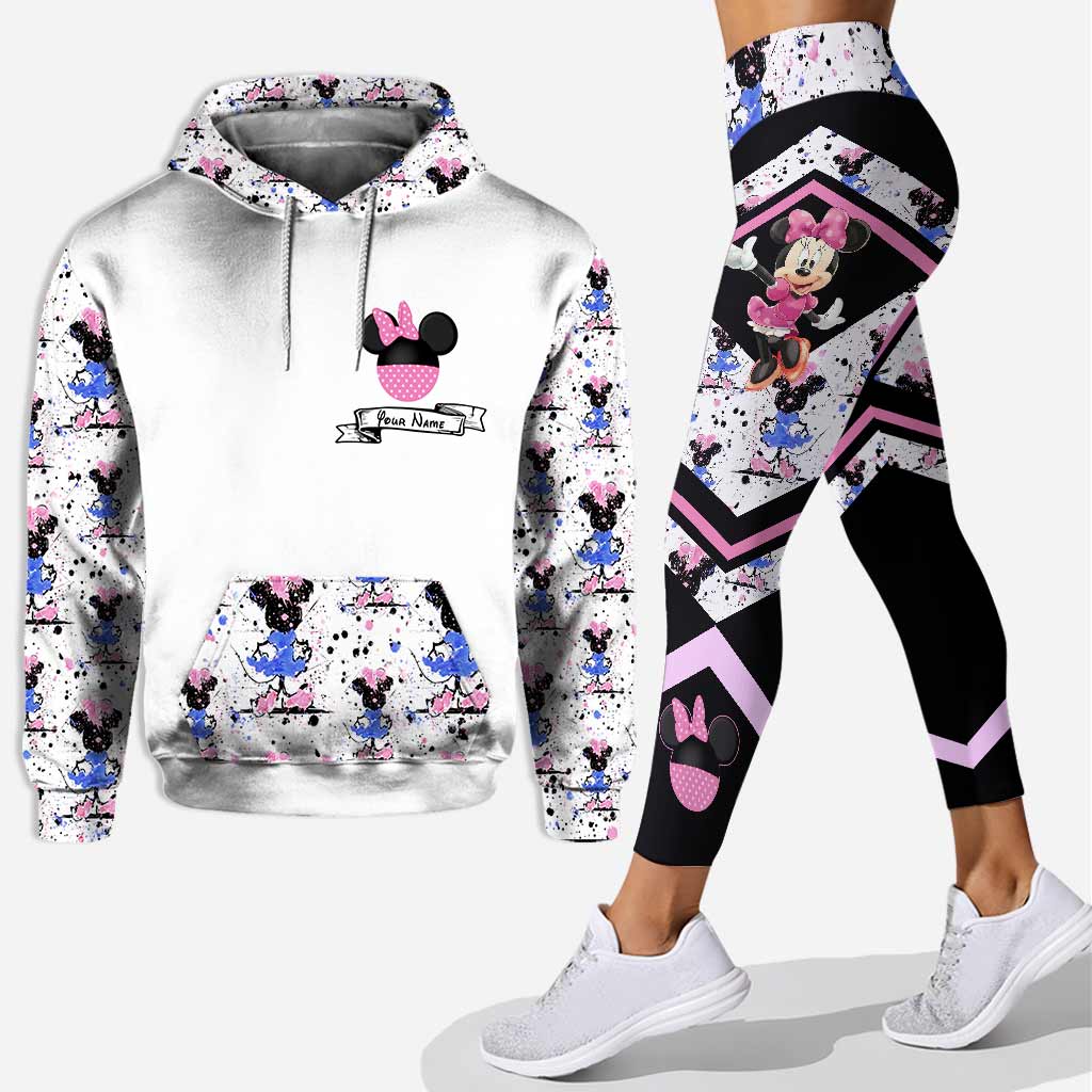 Personalized Mouse Ears Hoodie and Leggings Set for Kids Birthday Gift Hoodie & Leggings GradoCreations