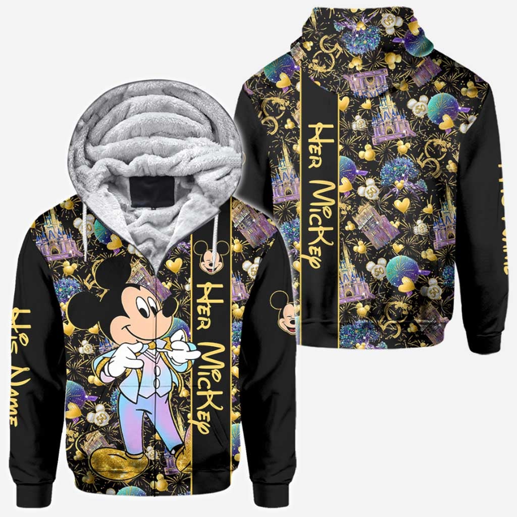Personalized All Over T-shirt and Hoodie for Couples | Engagement Gift All Over Shirt GradoCreations
