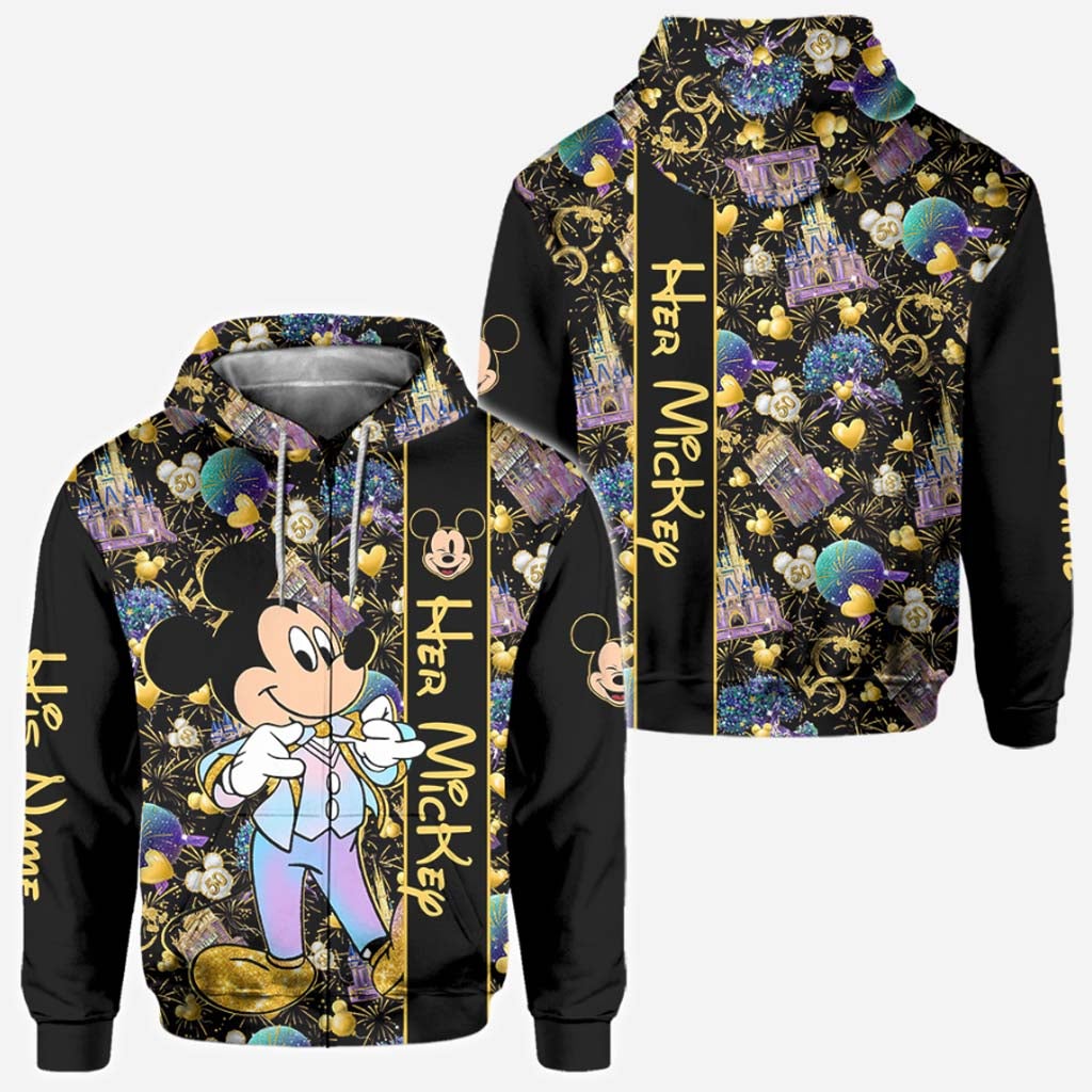 Personalized All Over T-shirt and Hoodie for Couples | Engagement Gift All Over Shirt GradoCreations