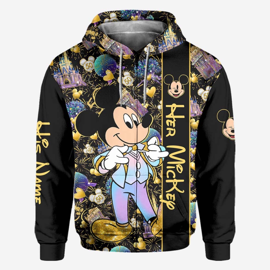 Personalized All Over T-shirt and Hoodie for Couples | Engagement Gift All Over Shirt GradoCreations