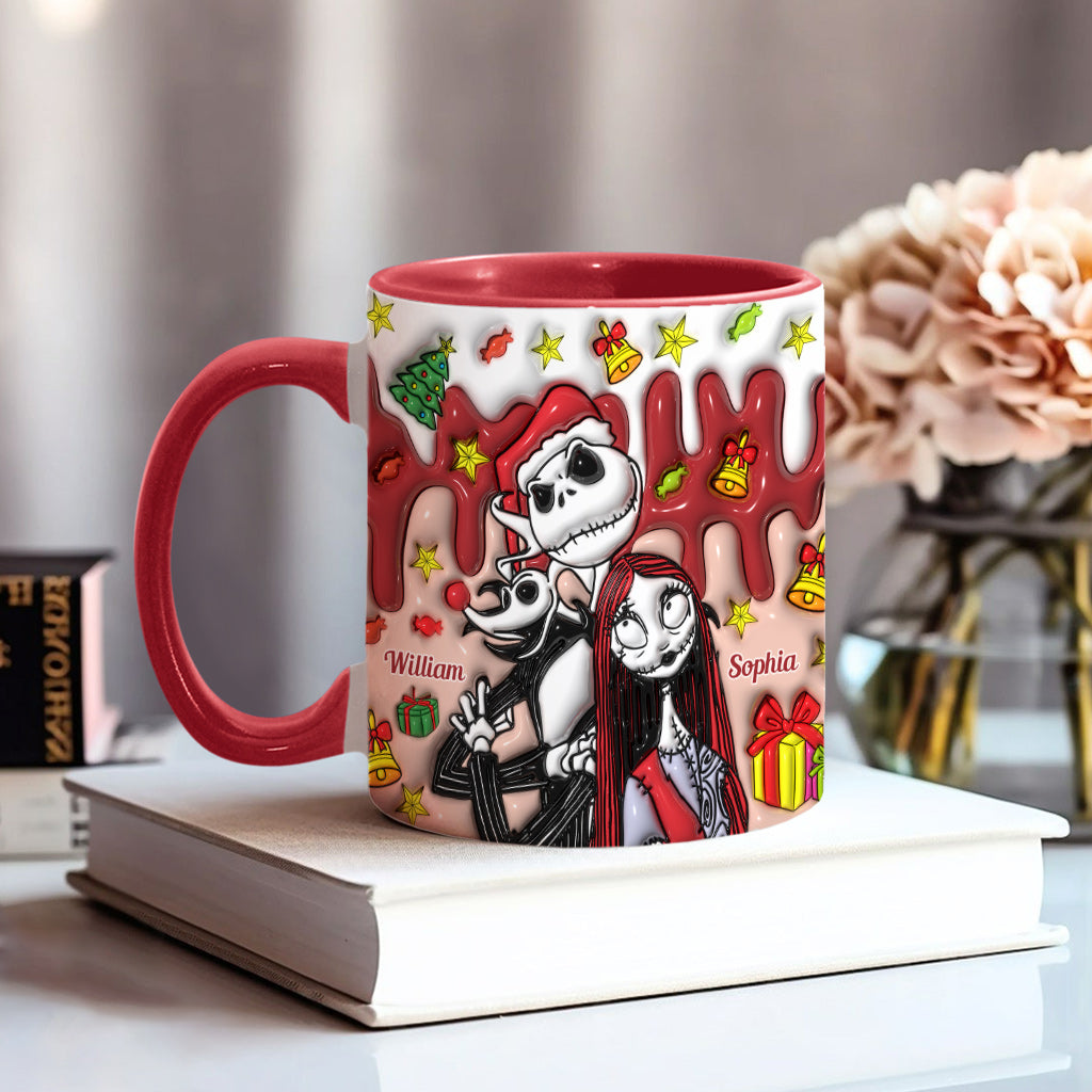 Personalized Nightmare Mug Custom Name Couples Gift Halloween Christmas Accent Mug GradoCreations