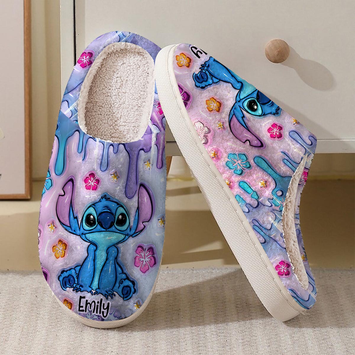 Personalized Ohana Slippers Custom Name Gift for Family Slippers GradoCreations