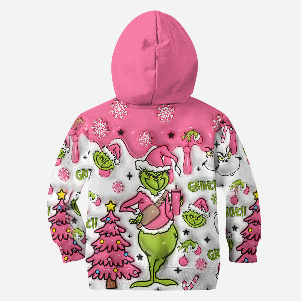 Personalized Pink Snowflakes Hoodie & Leggings Custom Name Gift for Her Hoodie & Leggings GradoCreations