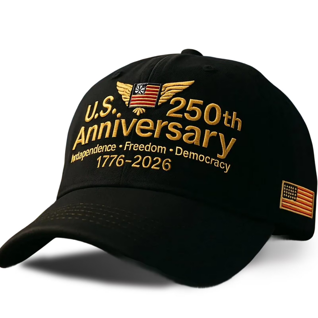 Personalized 250th Anniversary Cap with Eagle Design Gift for Dad HN590 - Embroidery Hat Josh GradoCreations