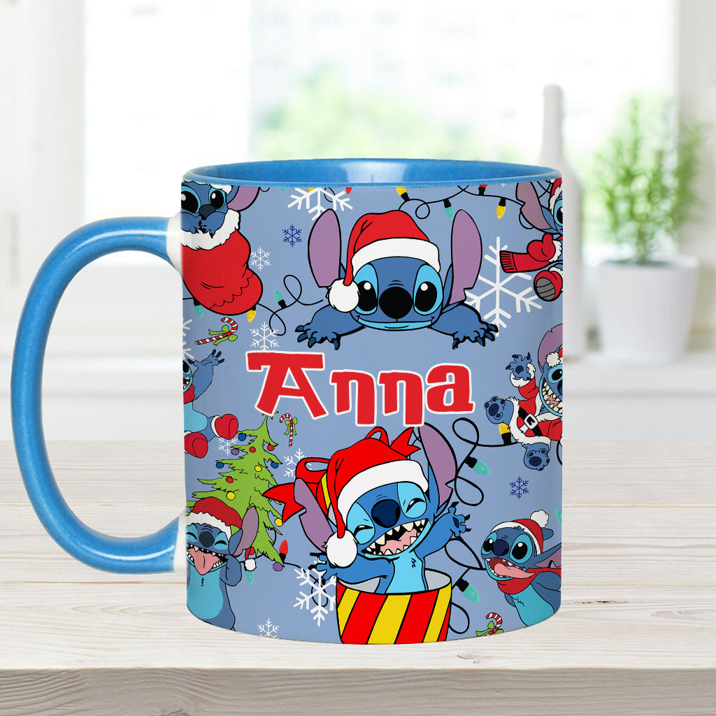 Personalized Ohana Accent Mug Custom Name Christmas Gift Accent Mug GradoCreations