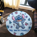 Personalized Round Rug with Cartoon Design for Family Gift Round Rug GradoCreations