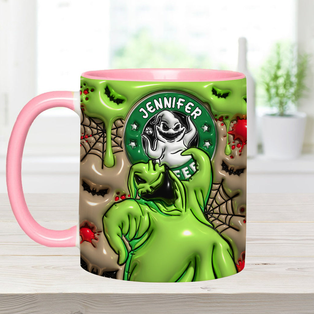 Personalized Halloween Accent Mug Custom Name Gift Idea Accent Mug GradoCreations