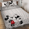 Personalized Mouse Quilt Set for Couples - Wedding Gift Idea Quilt Set GradoCreations