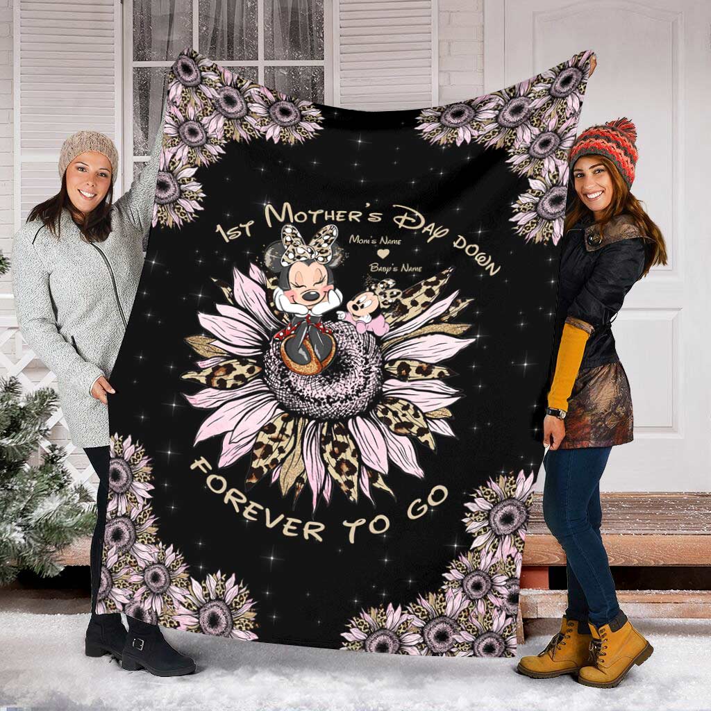 Personalized Mother's Day Blanket Custom Name Gift for Mom Blanket GradoCreations