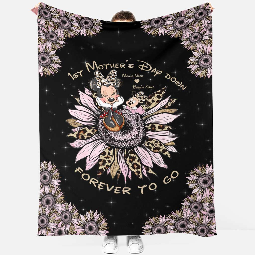 Personalized Mother's Day Blanket Custom Name Gift for Mom Blanket GradoCreations