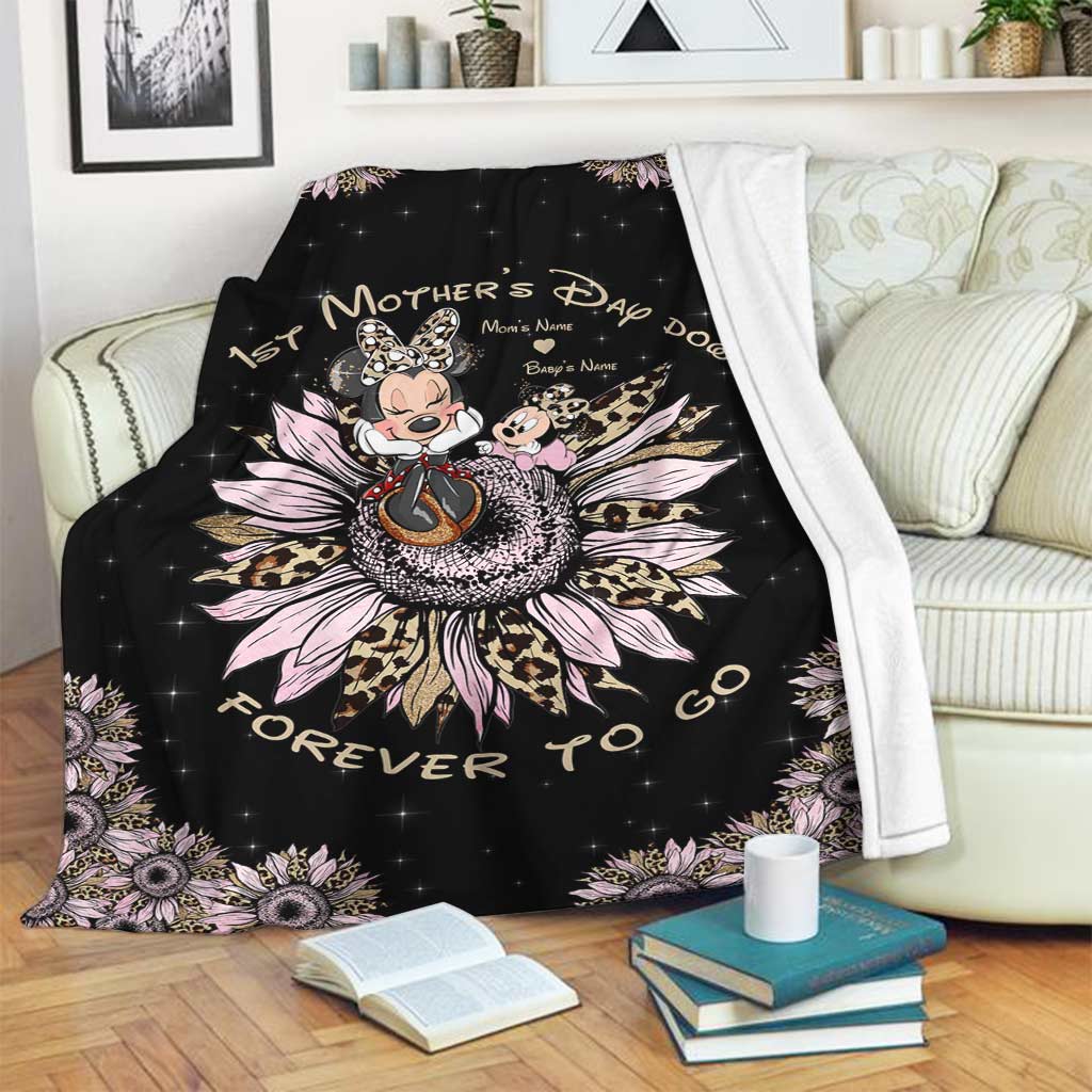 Personalized Mother's Day Blanket Custom Name Gift for Mom Blanket GradoCreations