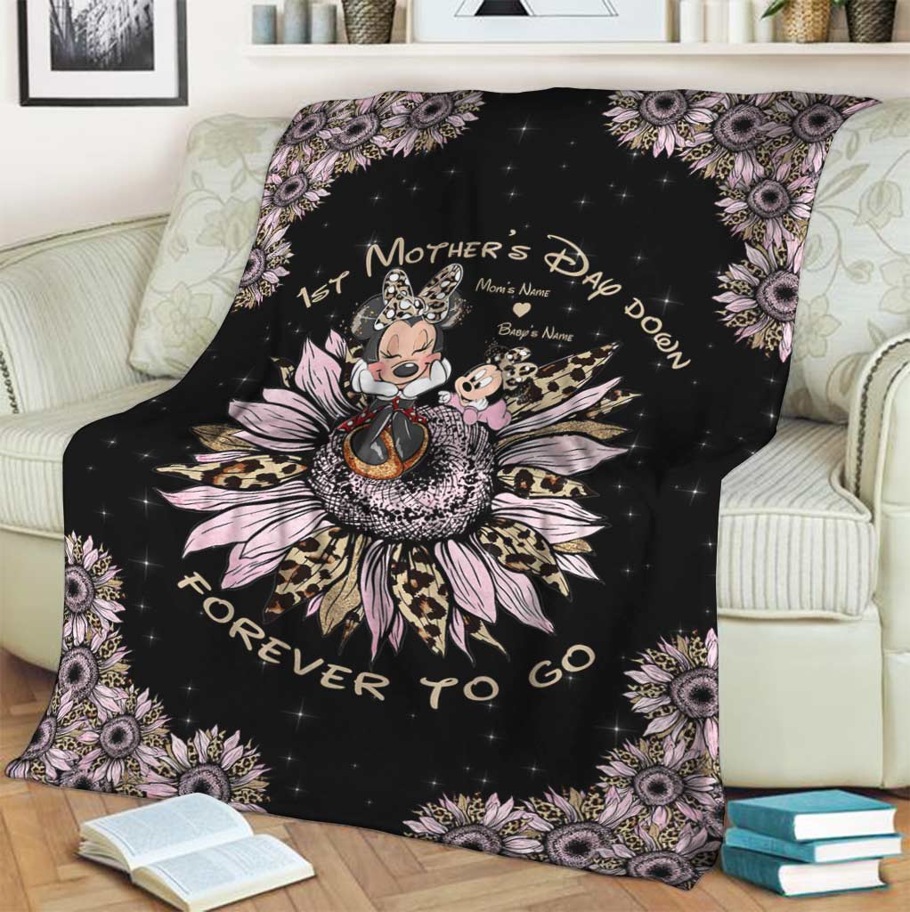 Personalized Mother's Day Blanket Custom Name Gift for Mom Blanket GradoCreations