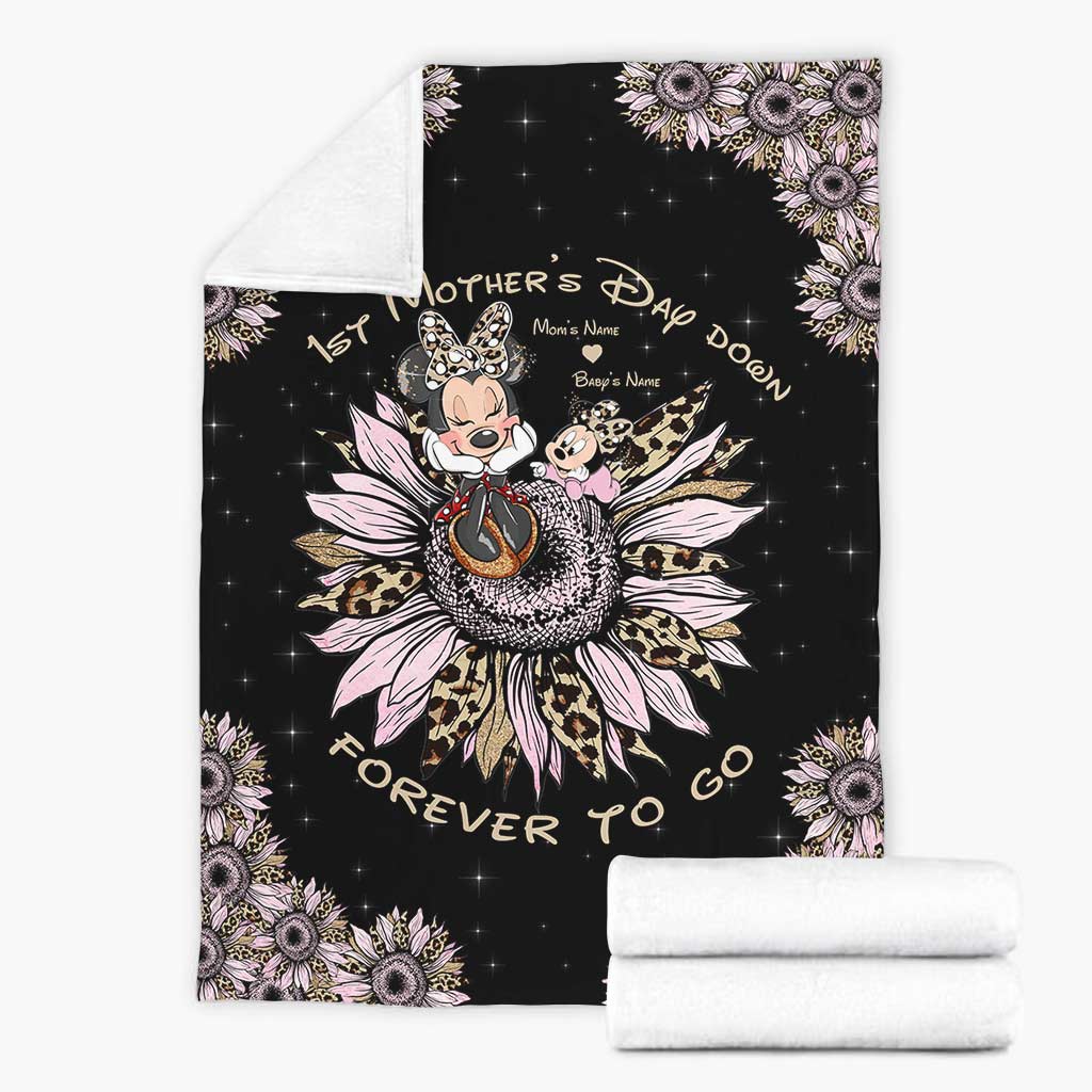 Personalized Mother's Day Blanket Custom Name Gift for Mom Blanket GradoCreations