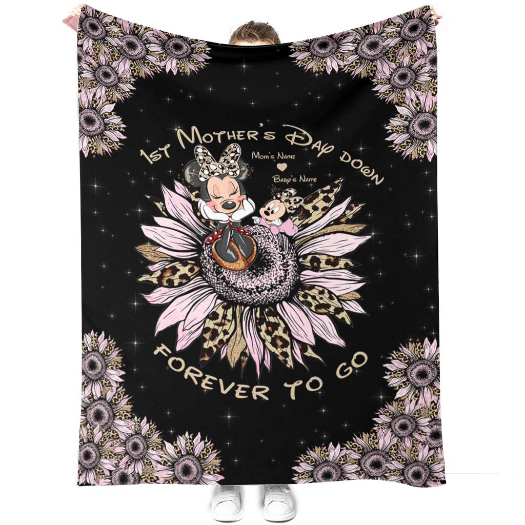 Personalized Mother's Day Blanket Custom Name Gift for Mom Blanket GradoCreations