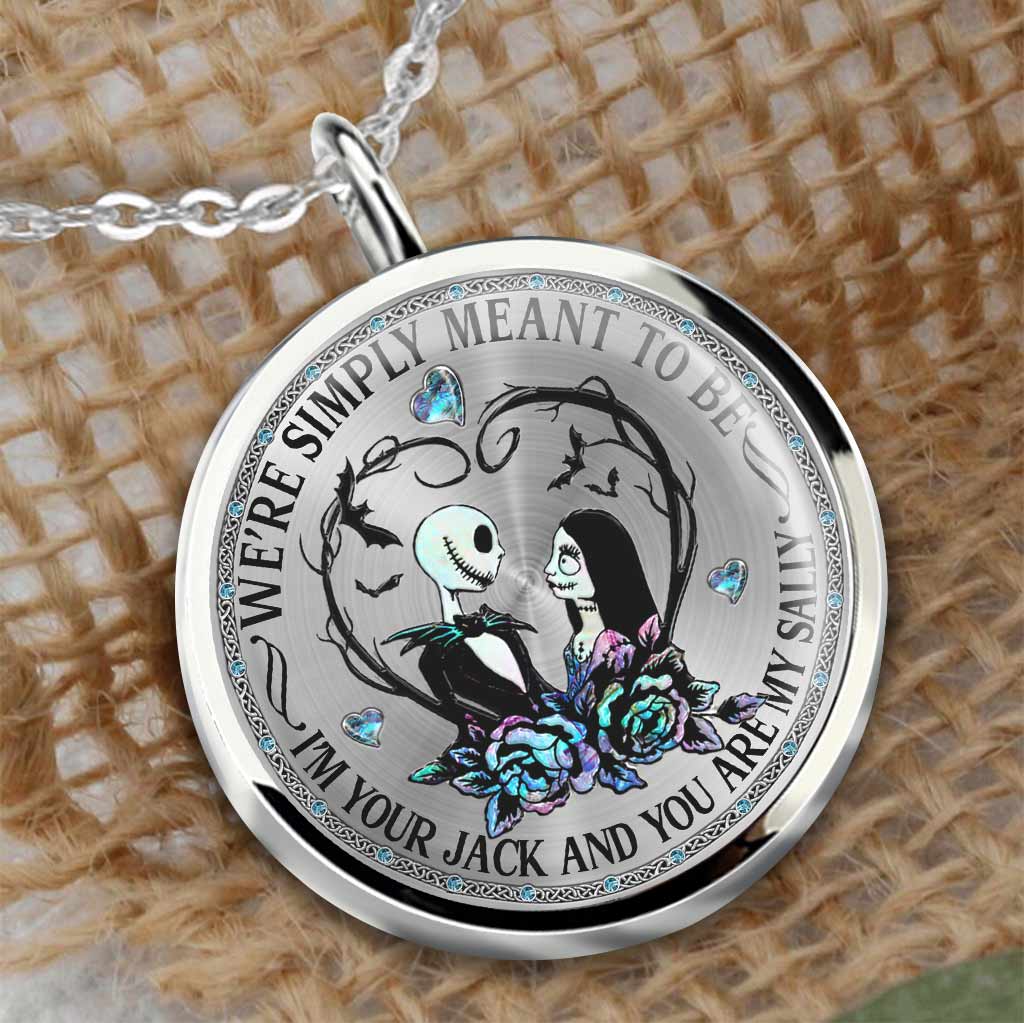 Personalized Nightmare Round Pendant Necklace for Couples - Unique Gift Round Pendant Necklace GradoCreations