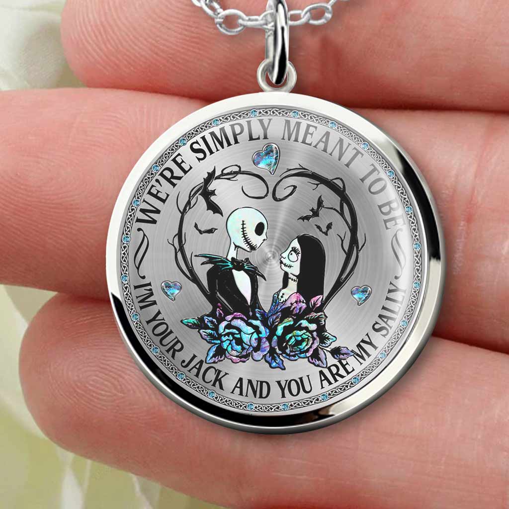 Personalized Nightmare Round Pendant Necklace for Couples - Unique Gift Round Pendant Necklace GradoCreations