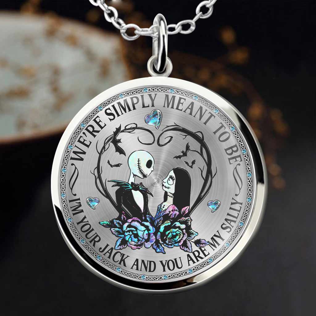 Personalized Nightmare Round Pendant Necklace for Couples - Unique Gift Round Pendant Necklace GradoCreations