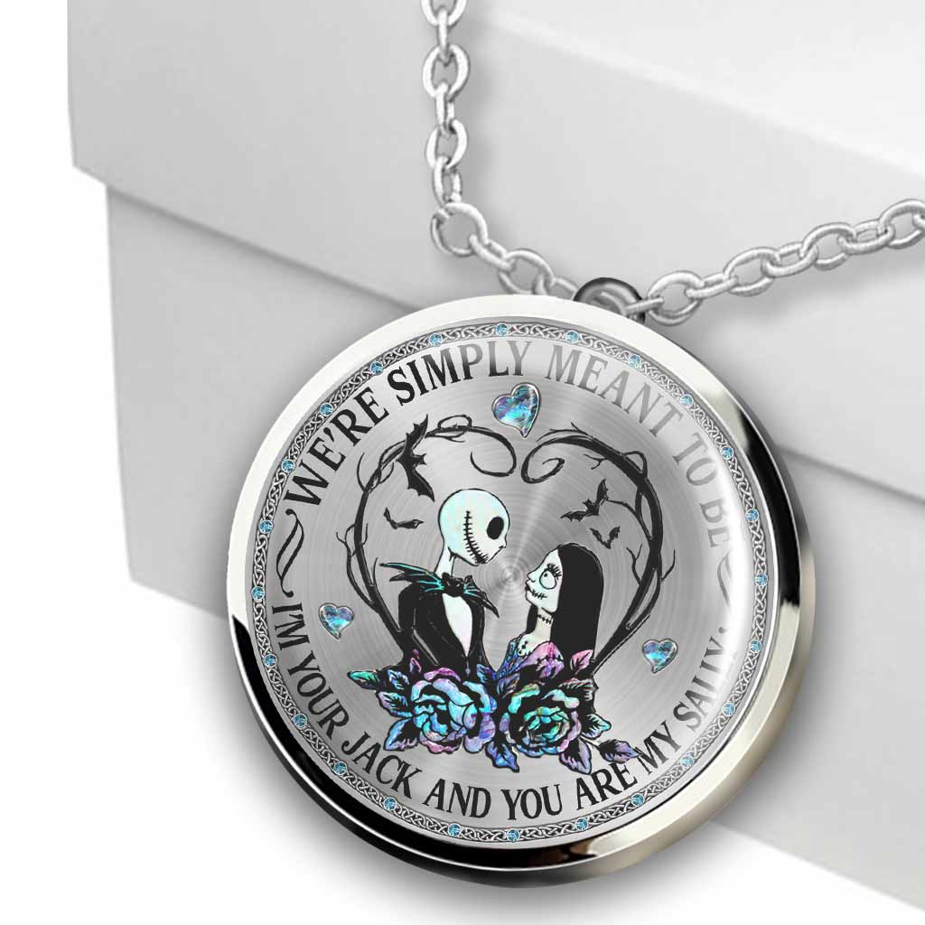 Personalized Nightmare Round Pendant Necklace for Couples - Unique Gift Round Pendant Necklace GradoCreations