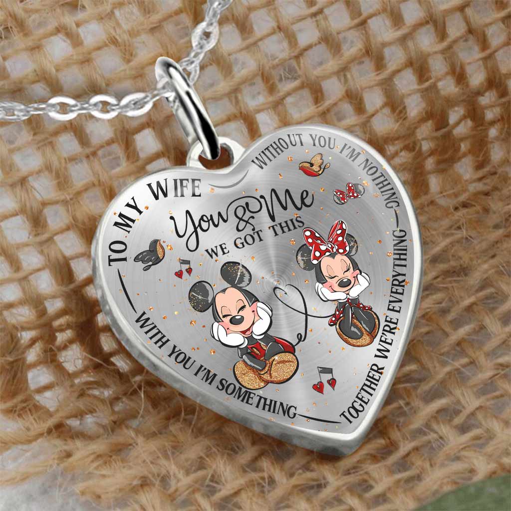 Personalized Heart Pendant Necklace Custom Engraved Gift for Wife Heart Pendant Necklace GradoCreations