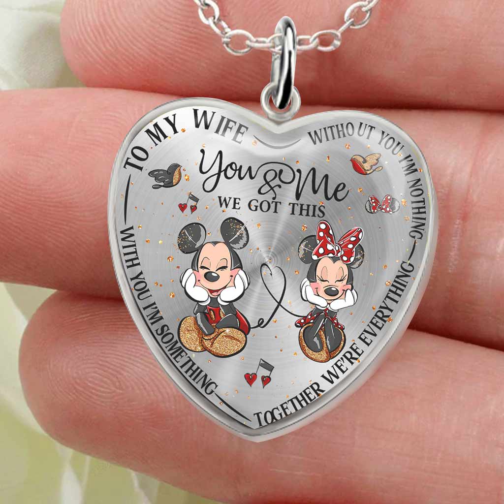 Personalized Heart Pendant Necklace Custom Engraved Gift for Wife Heart Pendant Necklace GradoCreations
