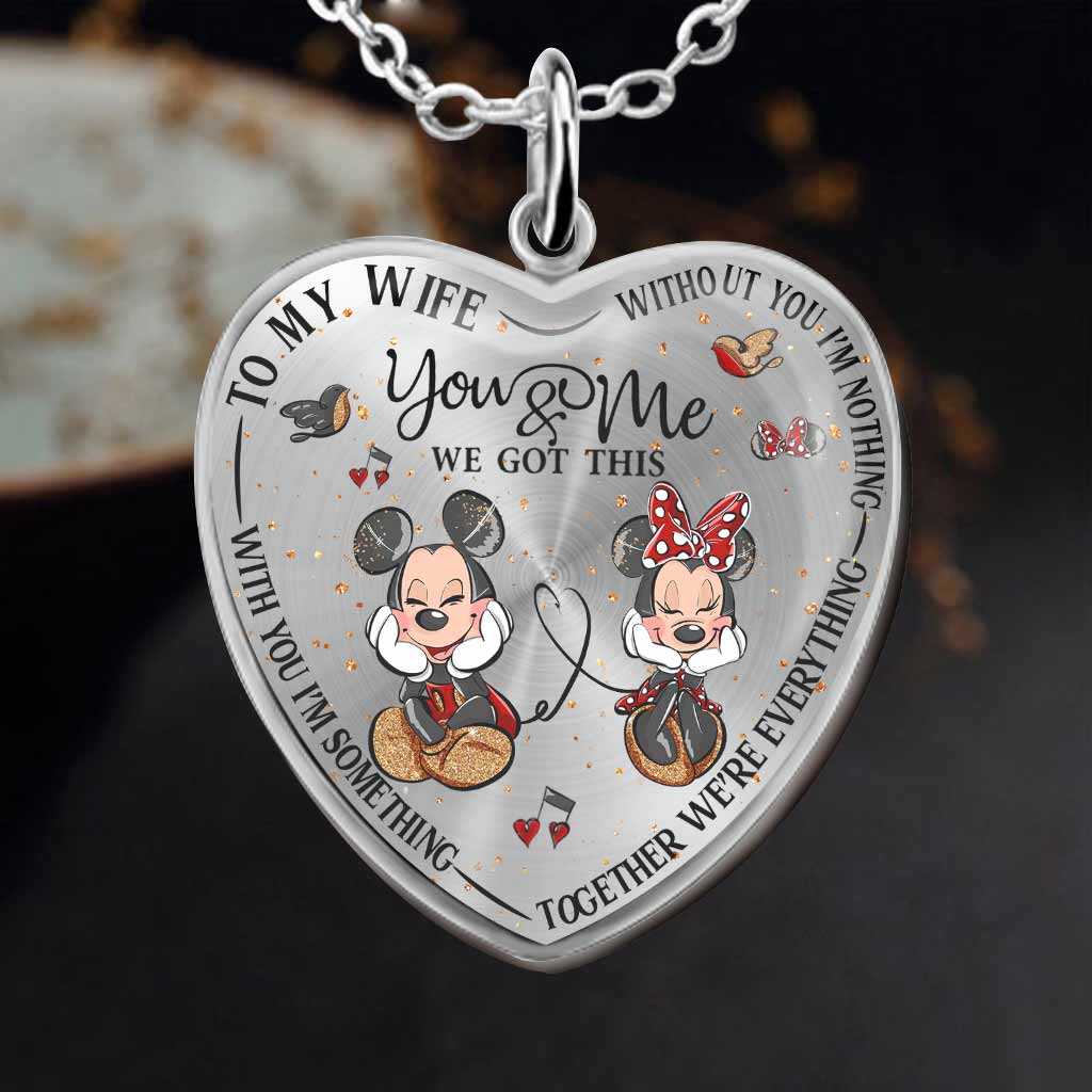 Personalized Heart Pendant Necklace Custom Engraved Gift for Wife Heart Pendant Necklace GradoCreations