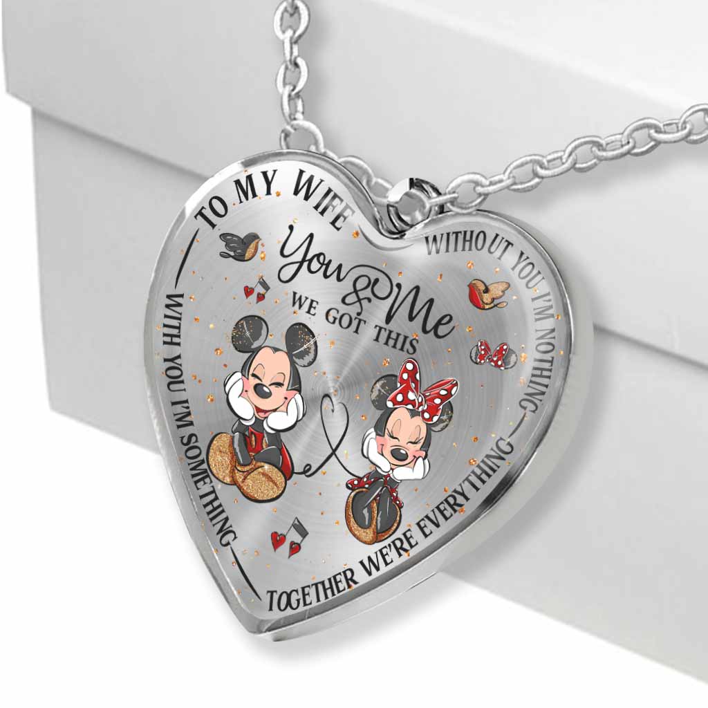 Personalized Heart Pendant Necklace Custom Engraved Gift for Wife Heart Pendant Necklace GradoCreations