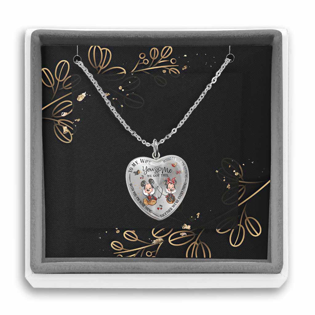 Personalized Heart Pendant Necklace Custom Engraved Gift for Wife Heart Pendant Necklace GradoCreations