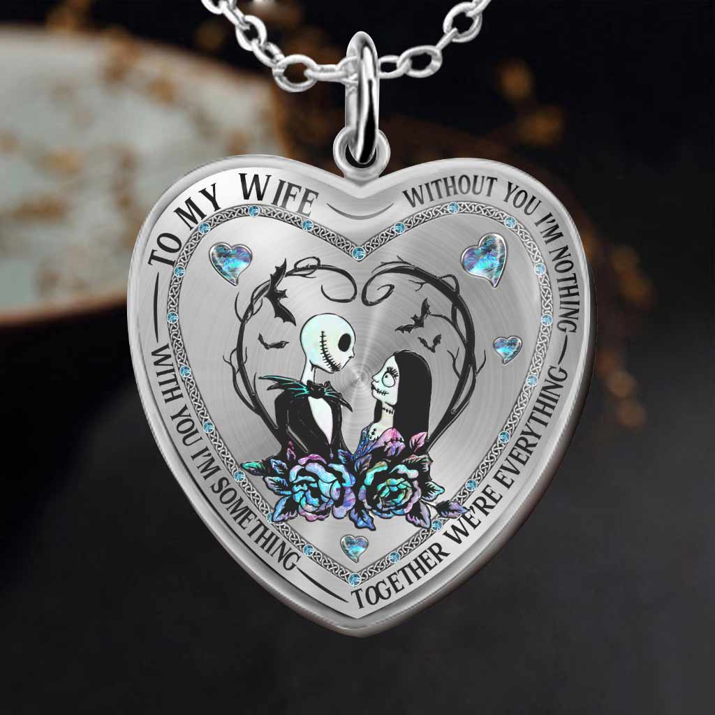 Personalized Heart Pendant Necklace for Wife with Custom Engraving Heart Pendant Necklace GradoCreations