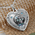 Personalized Sterling Silver Heart Pendant Necklace Gift for Her Heart Pendant Necklace GradoCreations