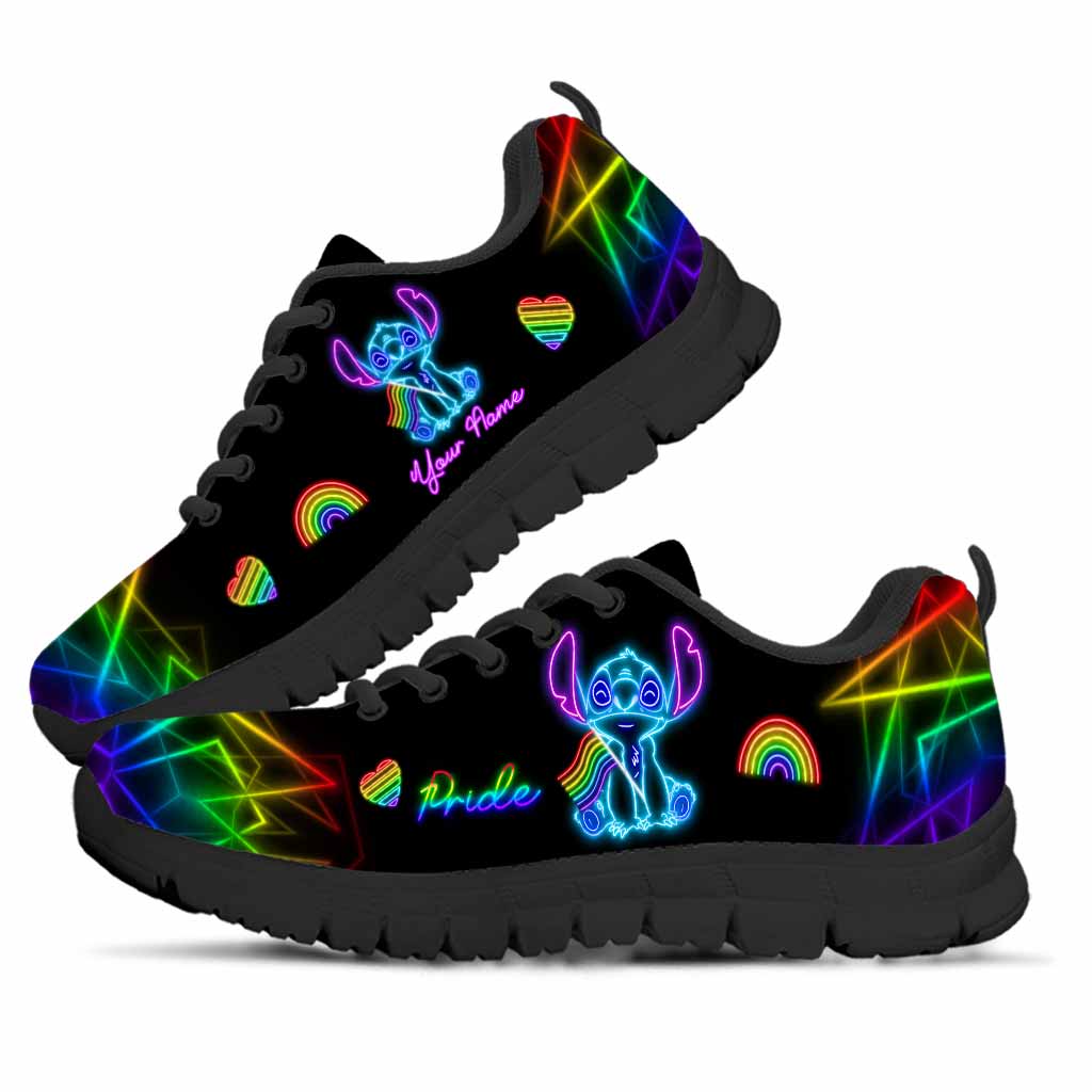 Personalized Rainbow Pride Sneakers Custom LGBT Gift Sneakers GradoCreations