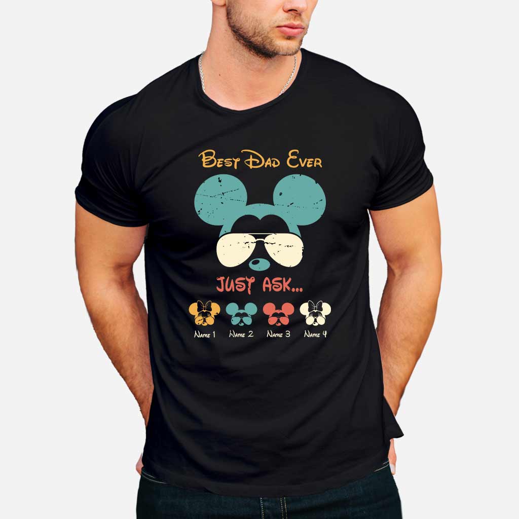 Personalized Father's Day Mouse T-Shirt & Hoodie Gift for Dad T-shirt & Hoodie GradoCreations
