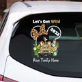 Personalized Let's Get Wild Mouse Decal Custom Family Name Sticker Decal Full GradoCreations