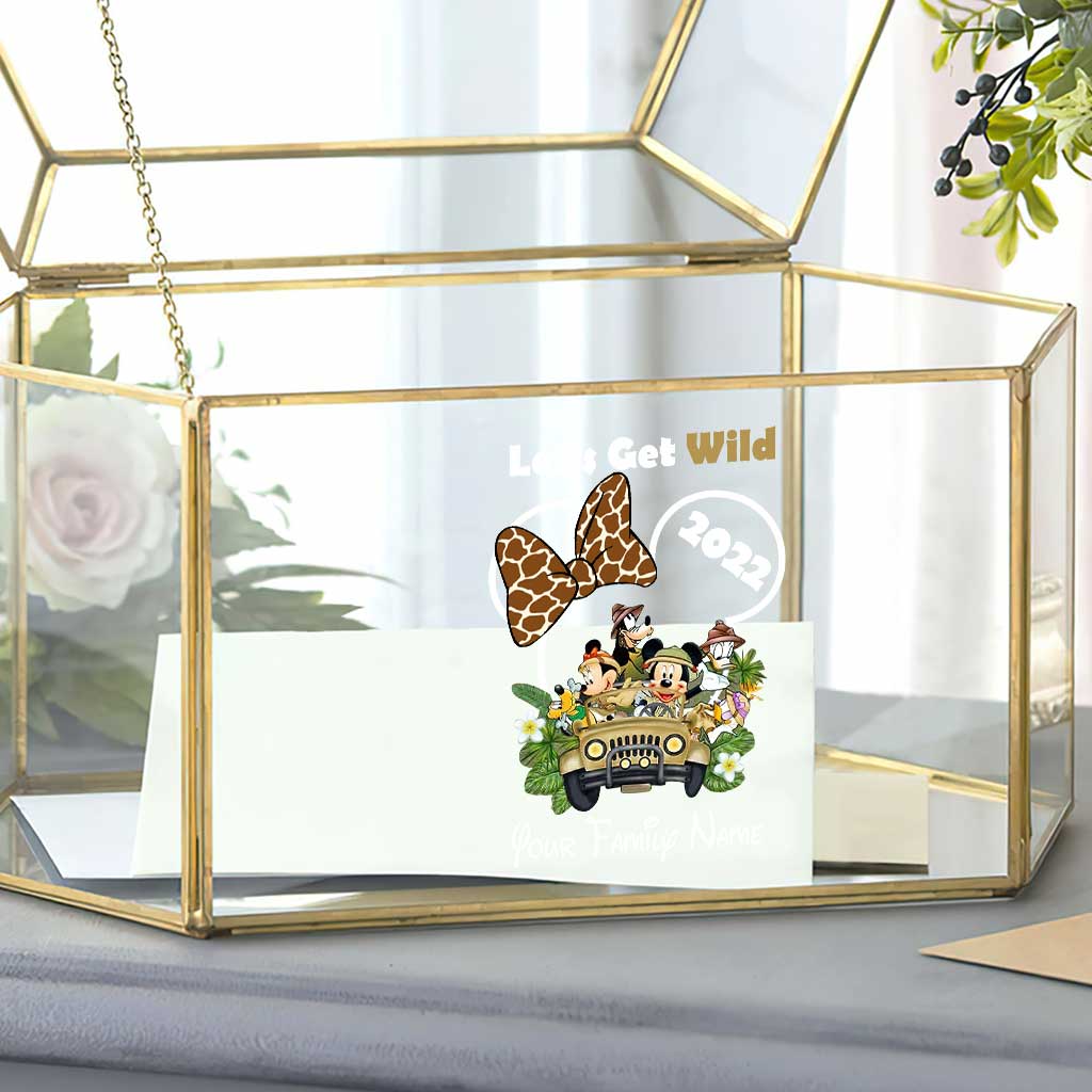 Personalized Let's Get Wild Mouse Decal Custom Family Name Sticker Decal Full GradoCreations