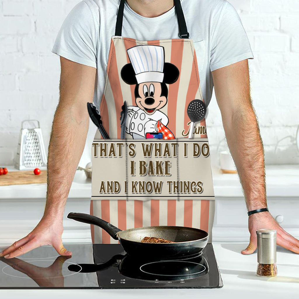 Personalized Baking Apron with Custom Name, Fun Gift for Mom, Christmas Occasion Apron GradoCreations