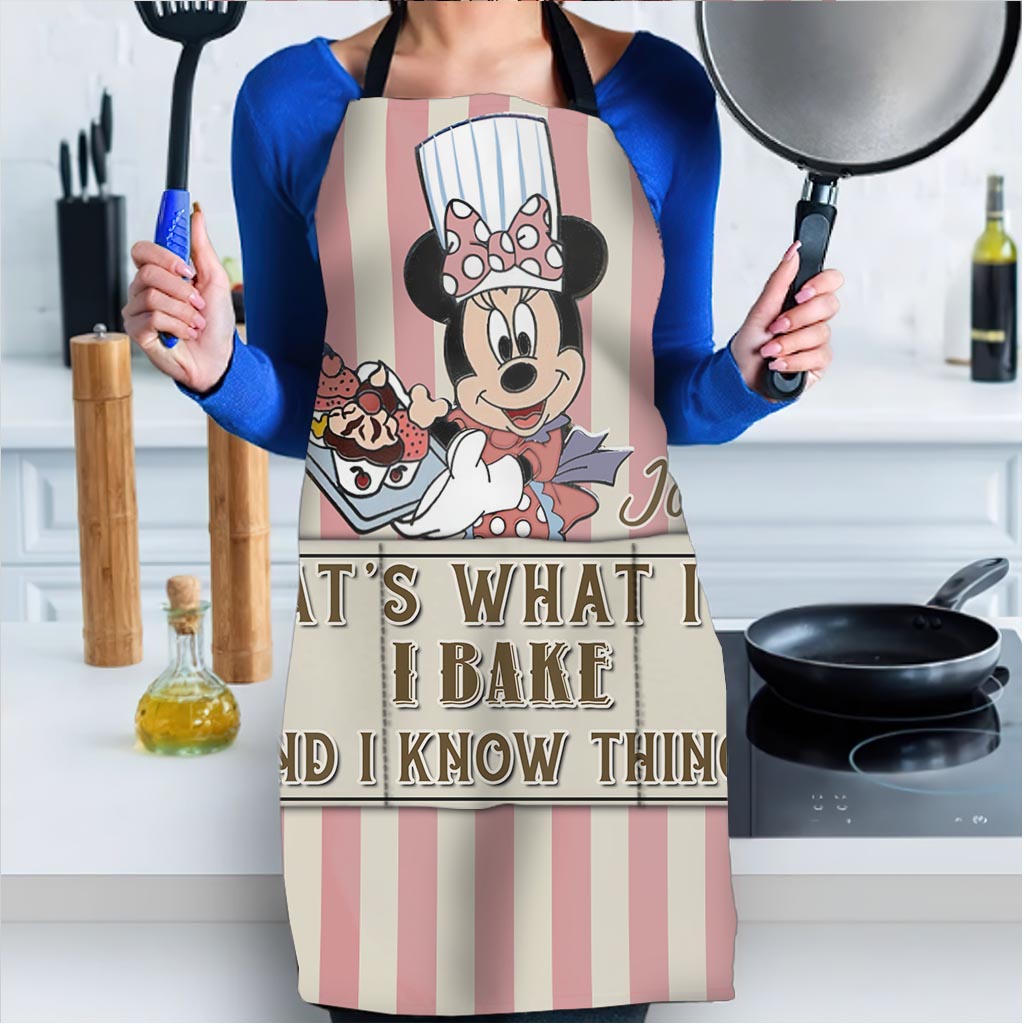 Personalized Baking Apron with Custom Name, Fun Gift for Mom, Christmas Occasion Apron GradoCreations