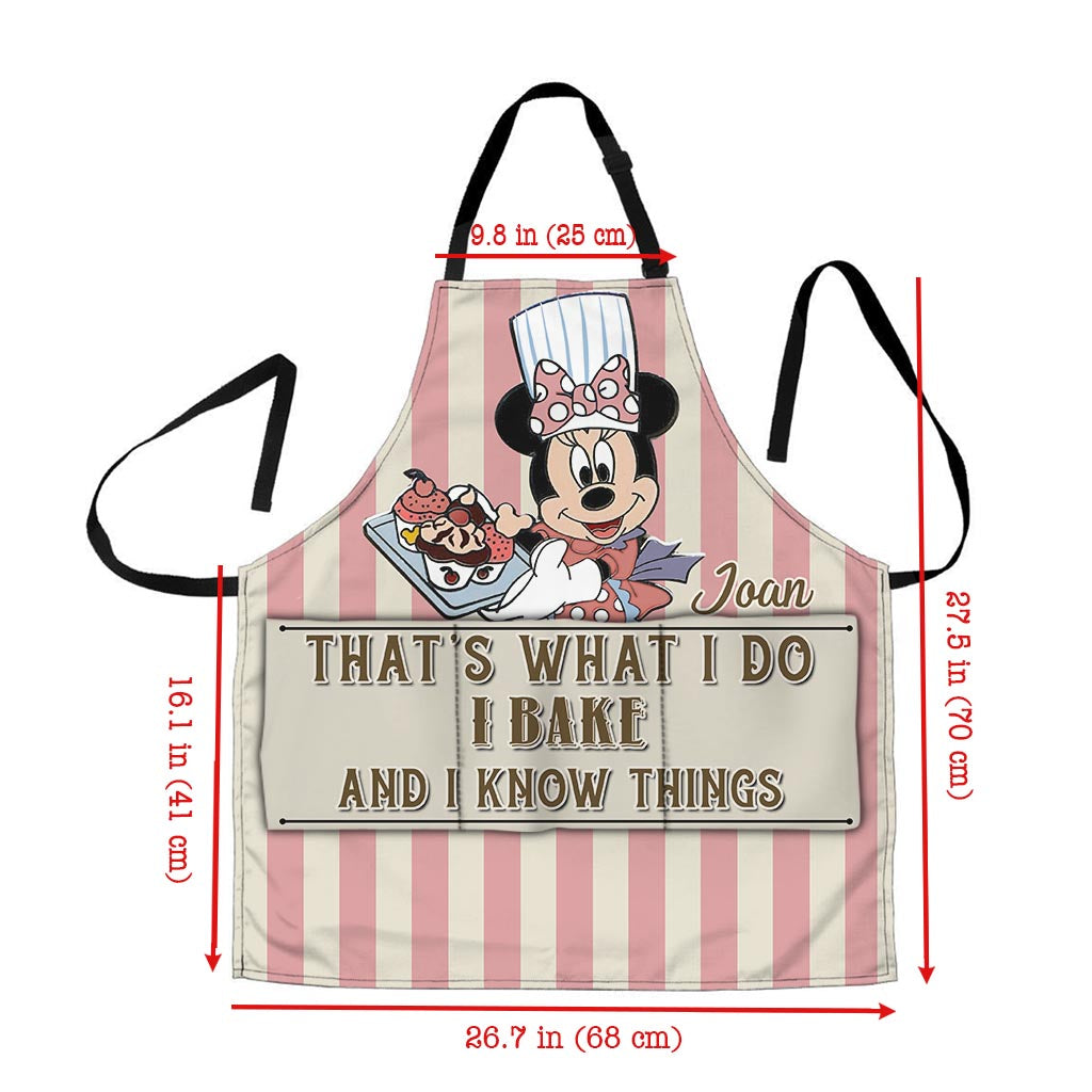 Personalized Baking Apron with Custom Name, Fun Gift for Mom, Christmas Occasion Apron GradoCreations