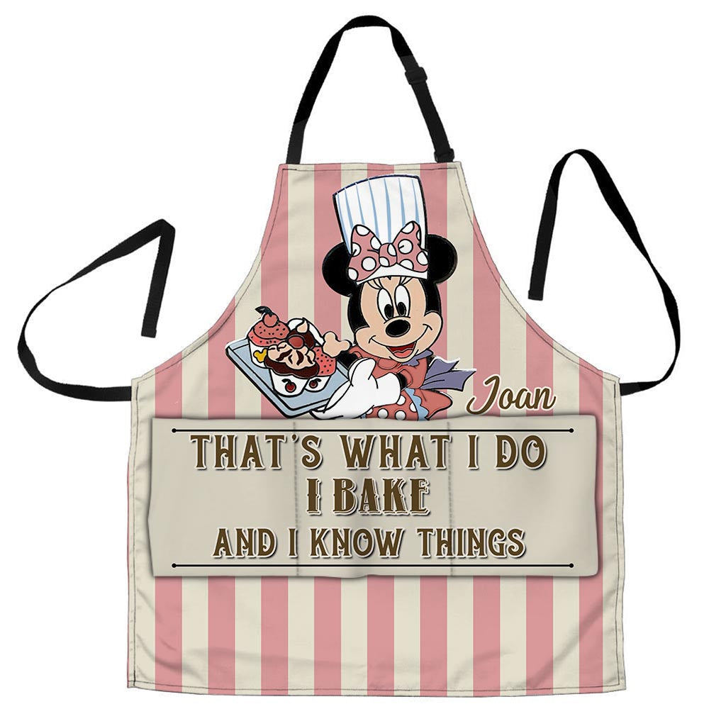 Personalized Baking Apron with Custom Name, Fun Gift for Mom, Christmas Occasion Apron GradoCreations