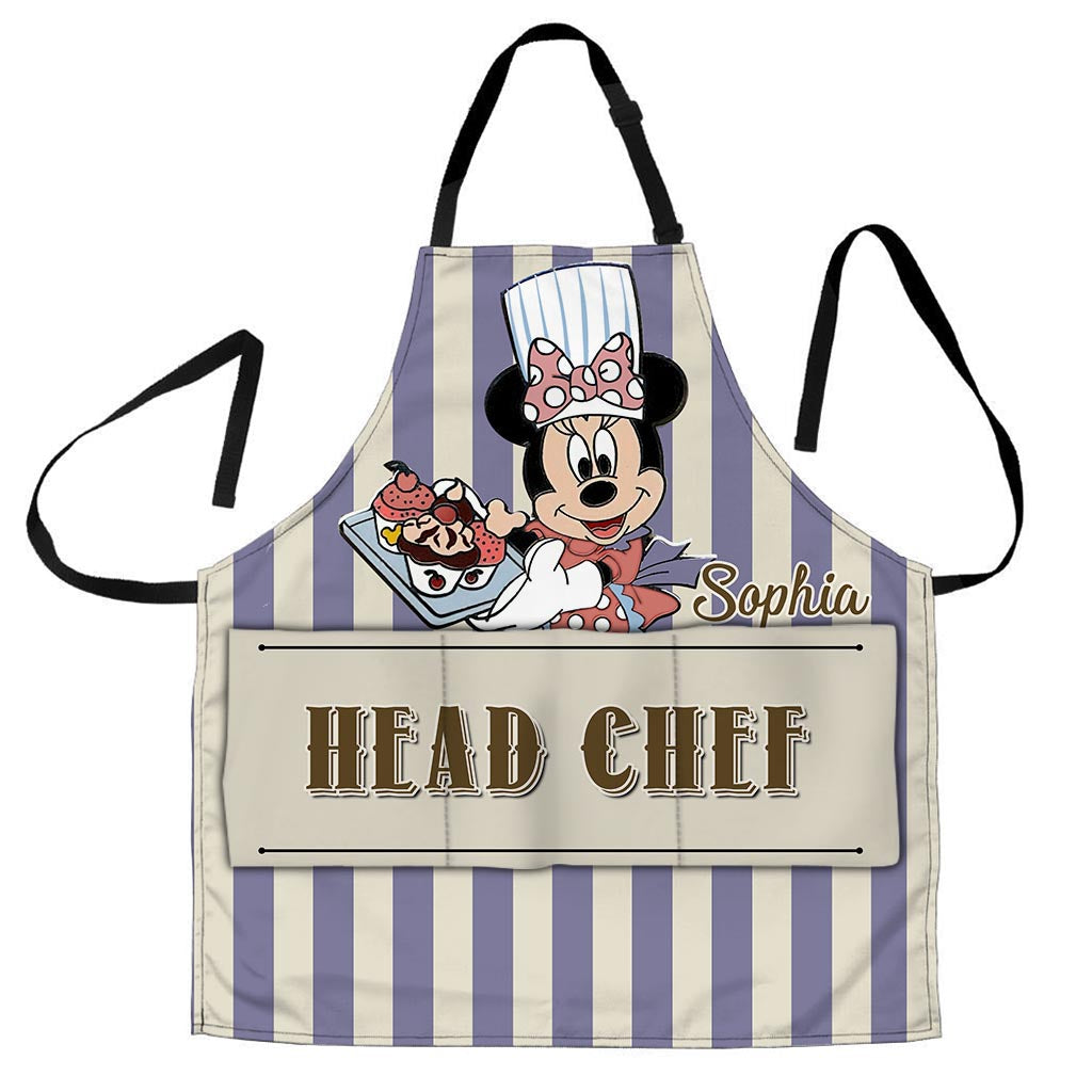 Personalized Head Chef Apron with Custom Name – Great Gift for Mom Apron GradoCreations