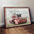 Personalized All of Me Loves All of You Mouse Poster Art Gift for Couple Canvas and Poster GradoCreations