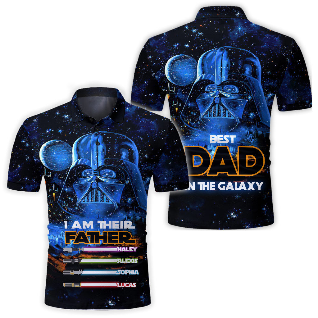 Personalized I Am Their Father Polo Shirt Custom Names Gift for Dad Polo Shirt GradoCreations