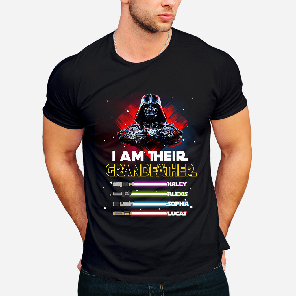 Personalized Grandfather T-shirt & Hoodie with Custom Names T-shirt & Hoodie GradoCreations