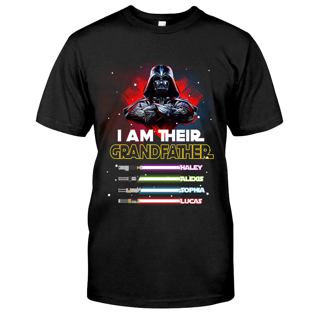 Personalized Grandfather T-shirt & Hoodie with Custom Names T-shirt & Hoodie GradoCreations