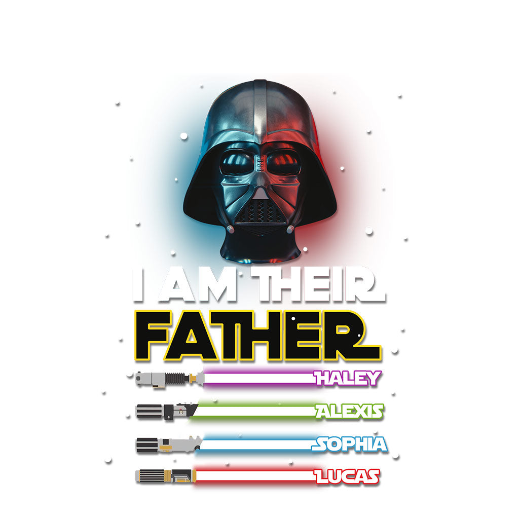 Personalized I Am Their Father Decal Gift for Dad - Custom Name Decal Full GradoCreations