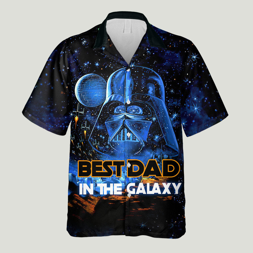 Personalized Hawaiian Shirt for Dad with Space Design | Father's Day Gift Hawaiian Shirt GradoCreations
