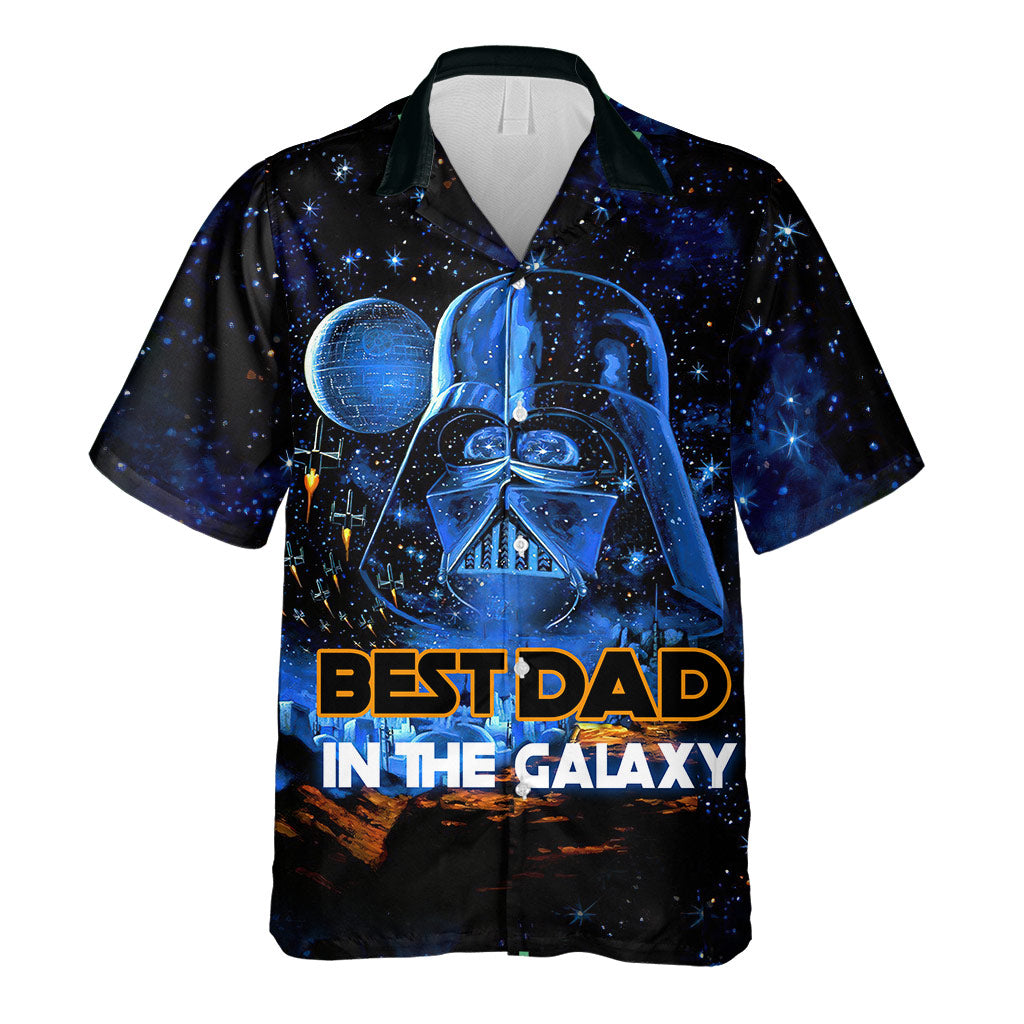 Personalized Hawaiian Shirt for Dad with Space Design | Father's Day Gift Hawaiian Shirt GradoCreations