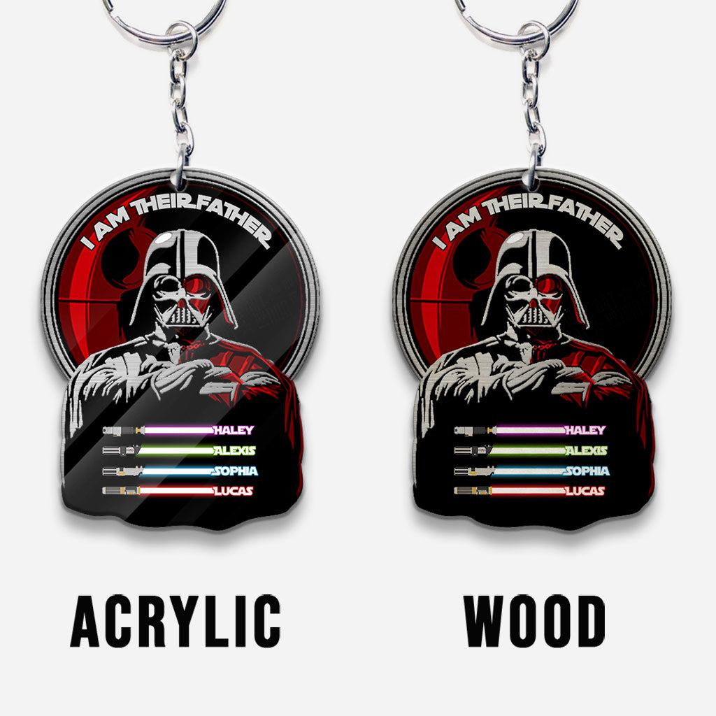 Personalized Darth Vader Keychain Custom Name Gift for Dad Keychain GradoCreations