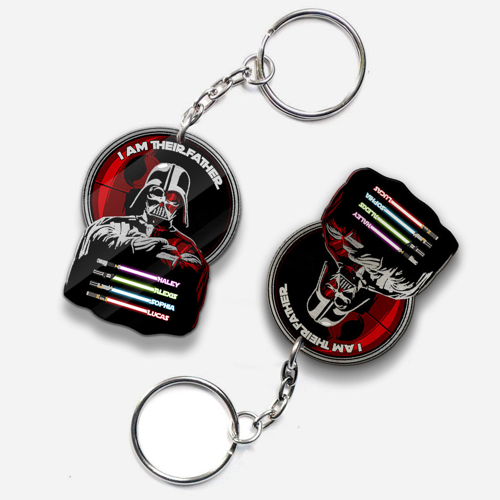 Personalized Darth Vader Keychain Custom Name Gift for Dad Keychain GradoCreations