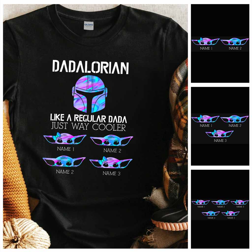 Personalized Dadalorian T-shirt & Hoodie Gift for Dad T-shirt & Hoodie GradoCreations