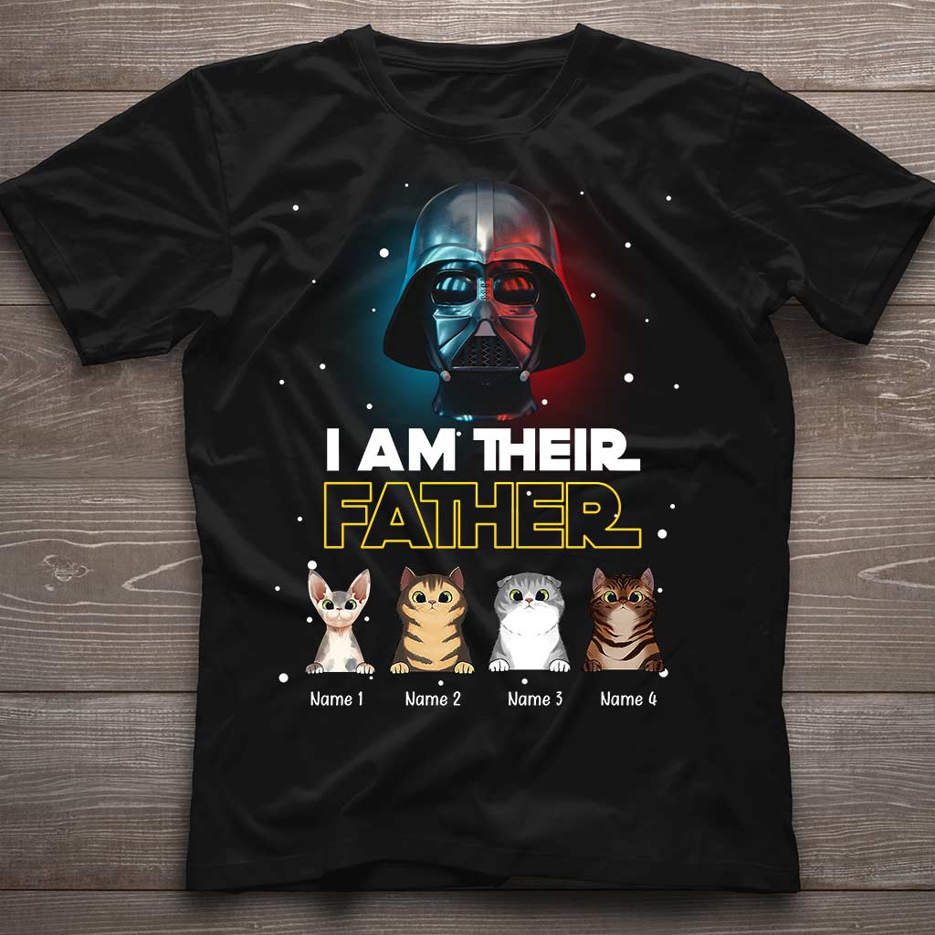 Personalized Cat T-shirt & Hoodie Gift for Dad | I Am Their Father T-shirt & Hoodie GradoCreations