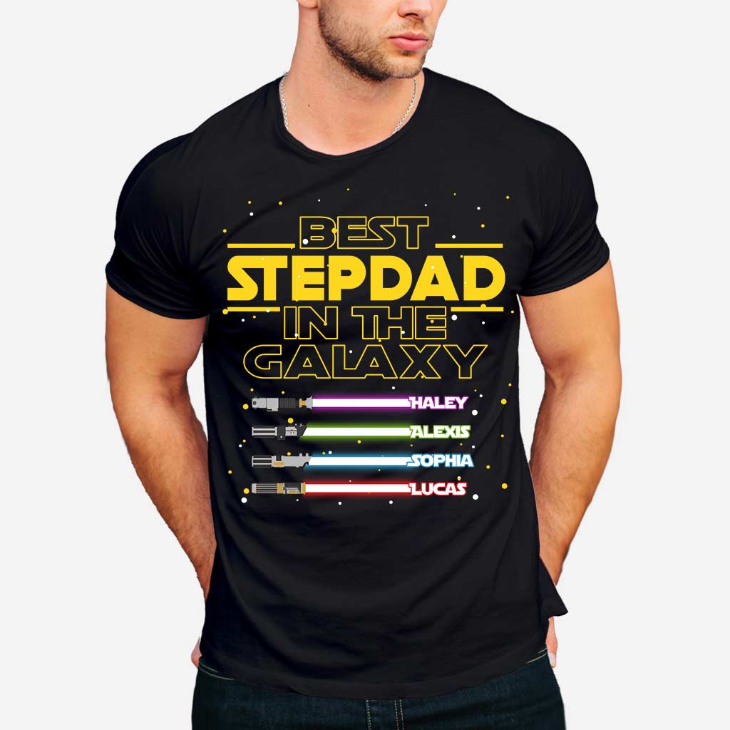 Personalized Best Stepdad In The Galaxy T-shirt & Hoodie Gift T-shirt & Hoodie GradoCreations